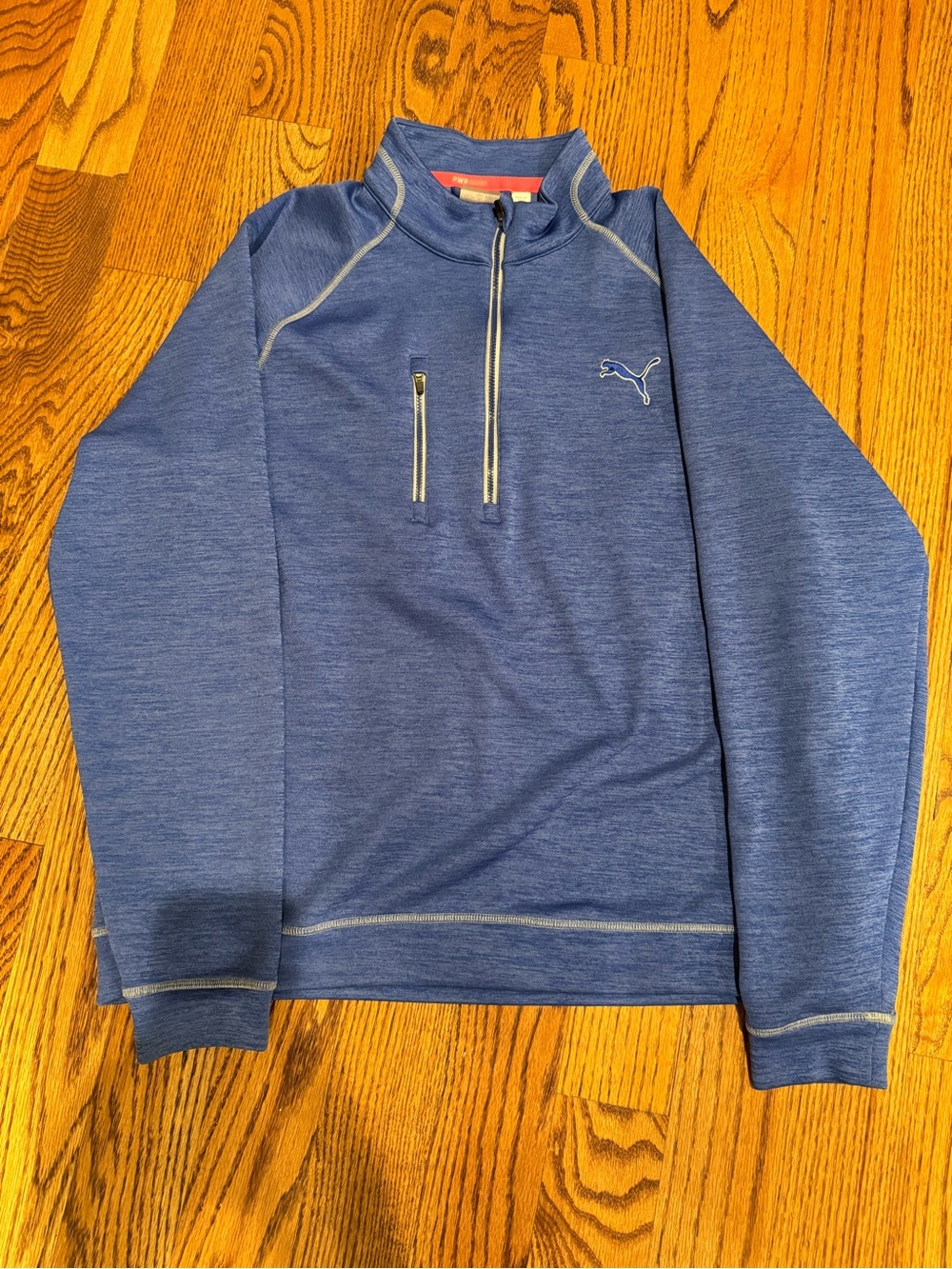 Puma Blue Heather Half-Zip Pullover